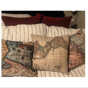 3 Throw Pillow Pillowcase/Cover 18x18in. Cotton